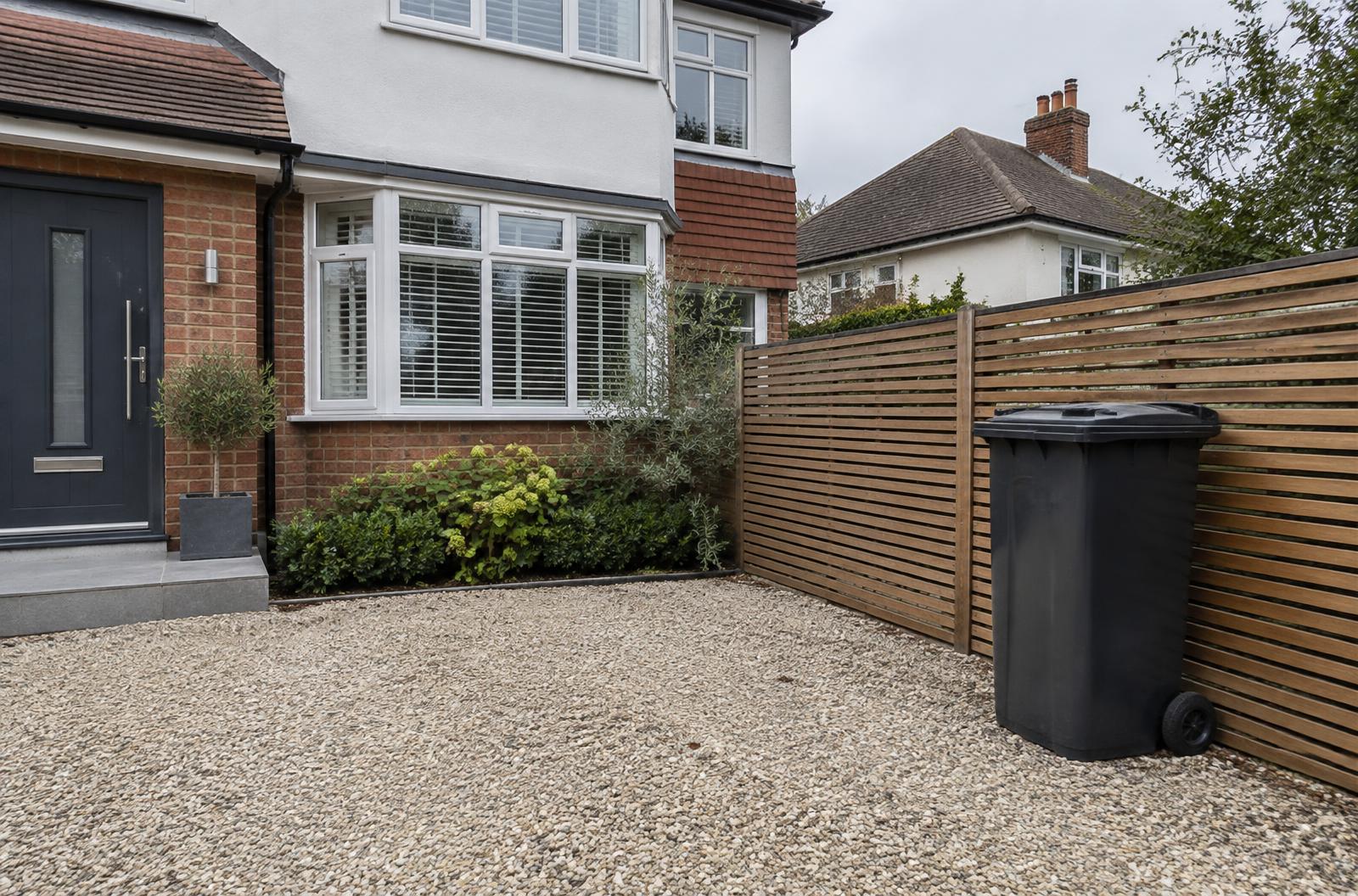 Standard wheelie bin before wrapping